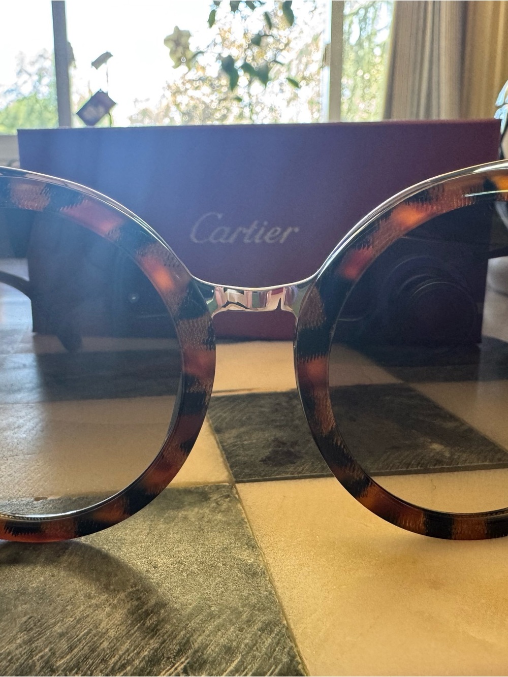 NEW Cartier Havana Sunglasses - Grey - Picture 2 of 13